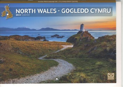 North Wales Gogledd Cymru 2024 A4 Calendar