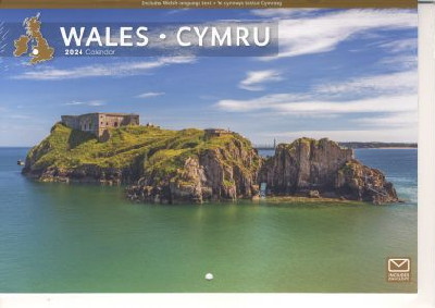 Wales Cymru 2024 A4 Calendar