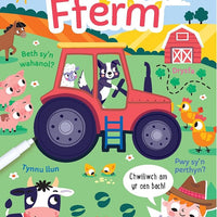 Llyfr Gweithgareddau Sgwennu a Sychu: Fferm cover image