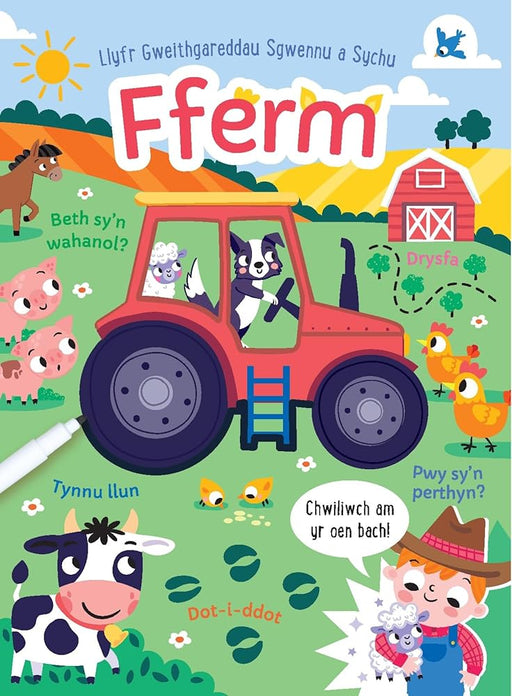 Llyfr Gweithgareddau Sgwennu a Sychu: Fferm cover image