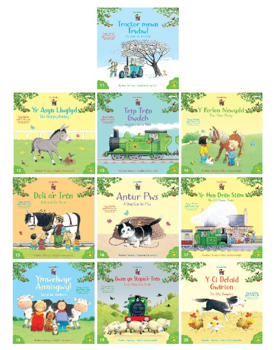 Cyfres Cae Berllan: Pecyn 2 Dysgu Darllen gyda Cadi a Jac / Learning to Read Welsh with Cadi a Jac Pack 2
