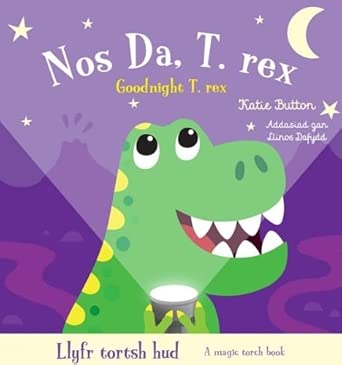 Llyfr Tortsh Hud: Nos Da T.rex / Magic Torch Book: Goodnight T.rex cover image