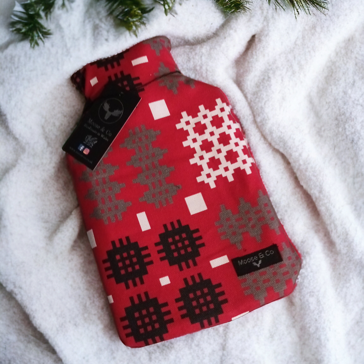 Welsh Blanket Print Hot Water Bottle