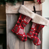 Welsh Tapestry Blanket print Christmas Stockings