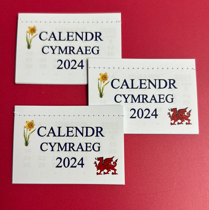 Welsh Calendar Tab 'Calendr Cymraeg 2024'