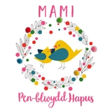 Welsh Mummy Birthday Card, Penblwydd Hapus Mami,