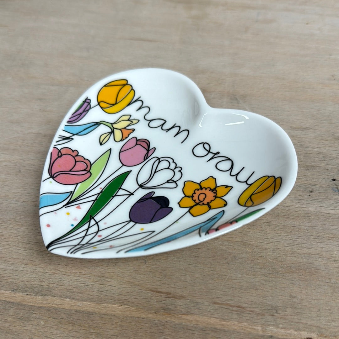Welsh heart trinket dish &