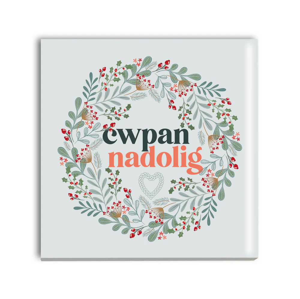 Welsh Christmas Coaster &