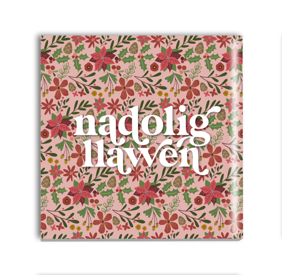 Welsh Christmas Coaster &