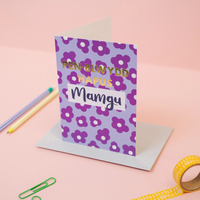 Birthday card 'Pen-blwydd Hapus Mamgu' gran
