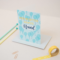 Birthday card 'Pen-blwydd Hapus Ffrind' friend