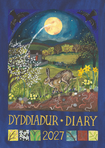 Dyddiadur 2027 Driftwood Hardback Full Moons 2027 Diary