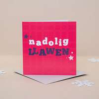 Welsh Christmas card 'Nadolig Llawen'