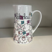 Bone China Jug - Blodau - Sheep