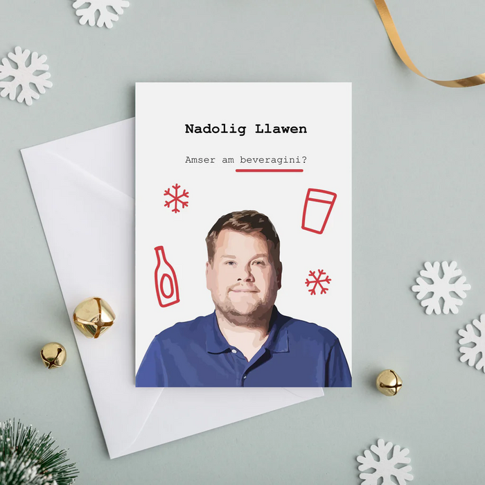 Welsh Christmas card 'Nadolig Llawen' Smithy - Gavin and Stacey