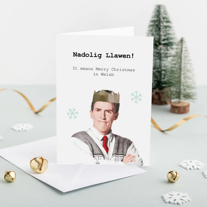 Welsh Christmas card 'Nadolig Llawen' Uncle Bryn - Gavin and Stacey