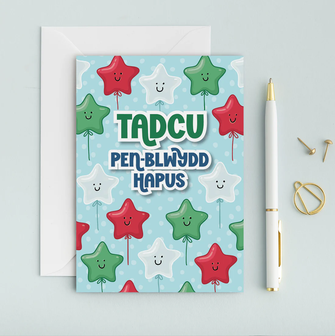Welsh Birthday Card for Grandad &