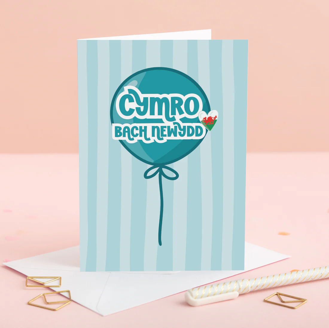 Welsh New Baby Boy Card &