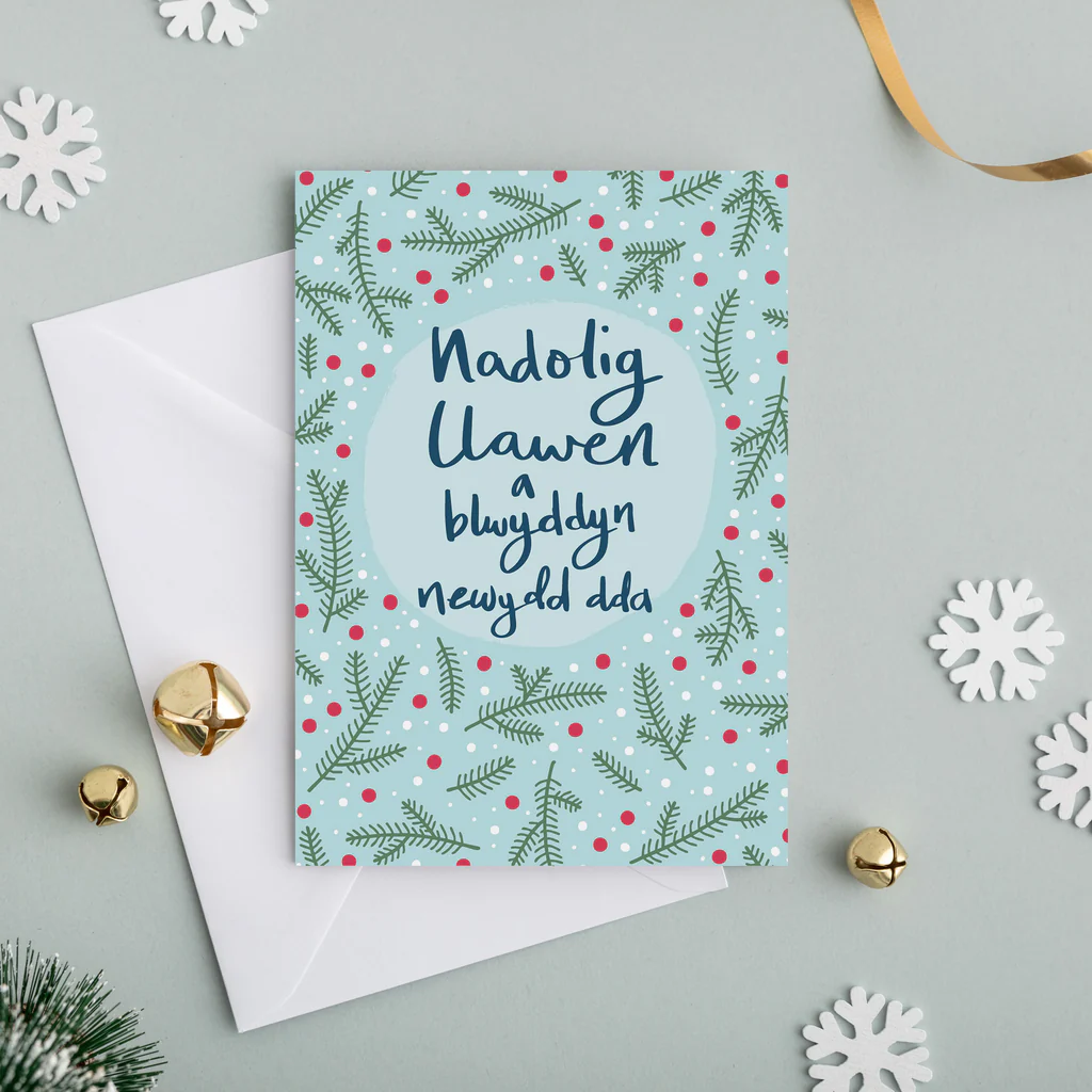 Welsh Christmas card &