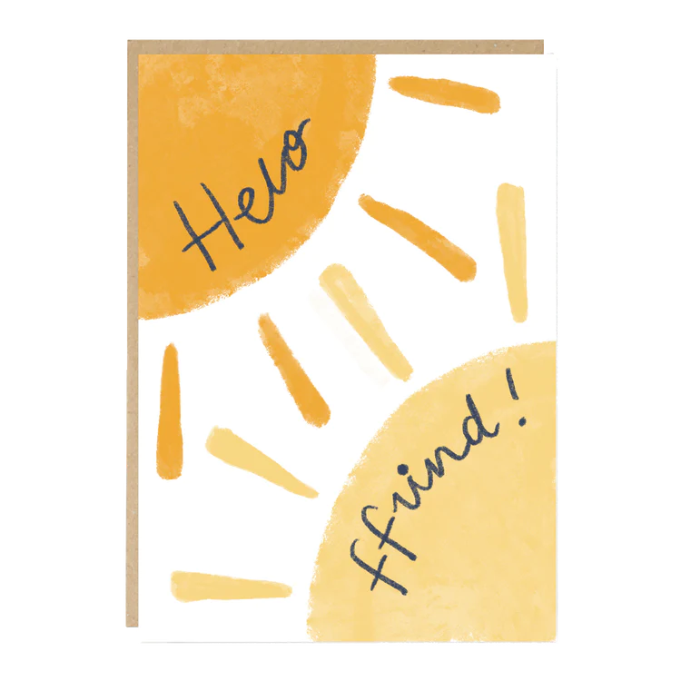 Welsh greetings card &