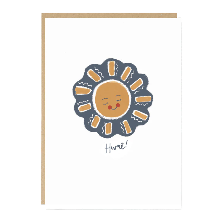 Welsh congratulations card &