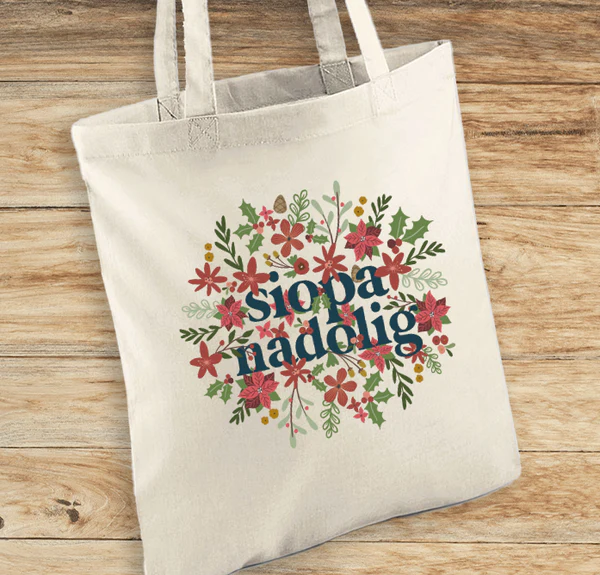 Christmas 'Siopa Nadolig' tote bag