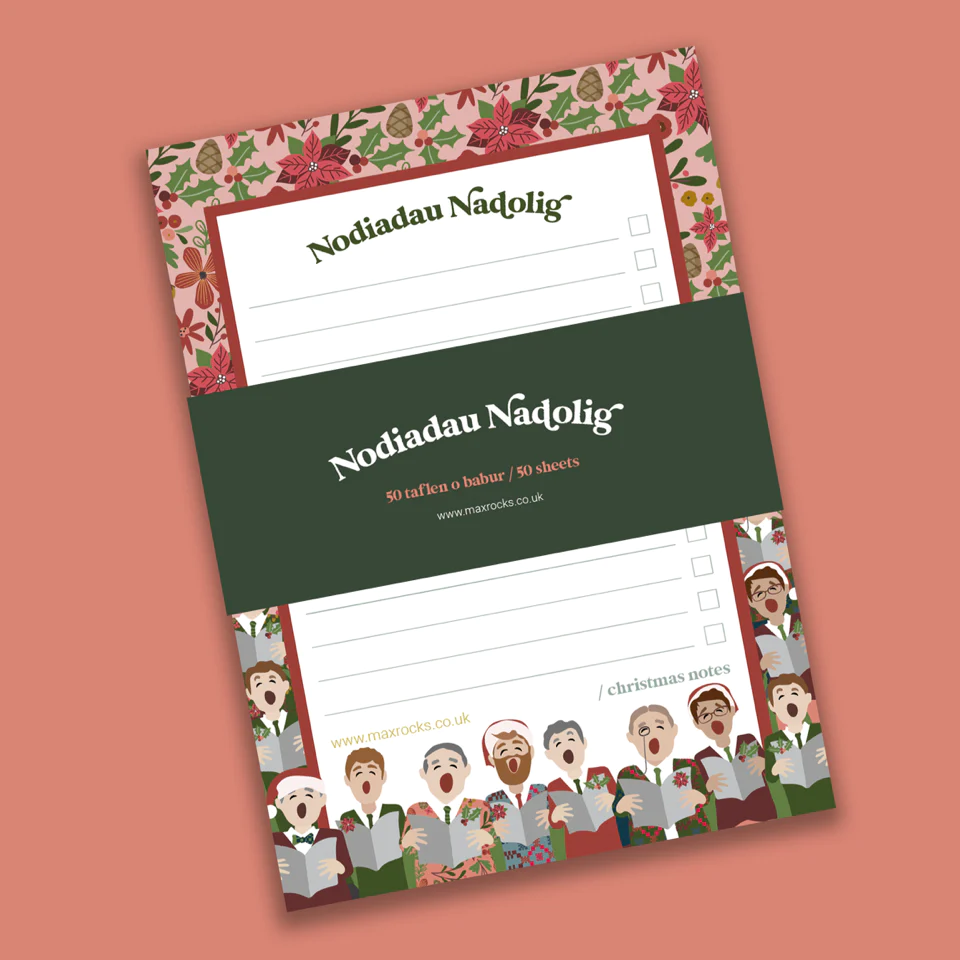 Nodiadau Nadolig - Welsh Christmas Notepad