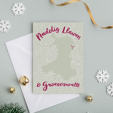 Welsh Christmas card &
