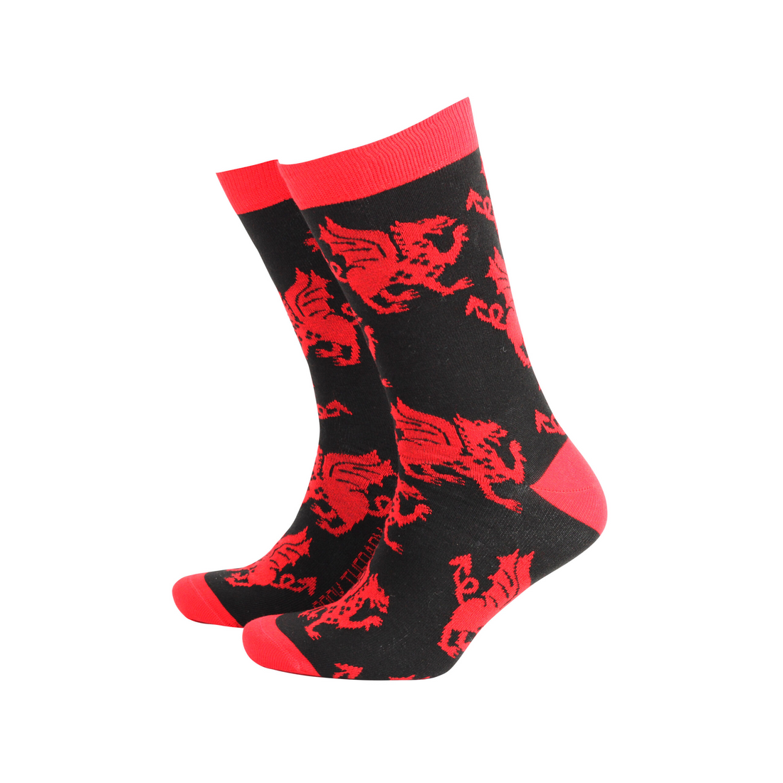 Bamboo Gift Socks - Welsh Dragons - Men&