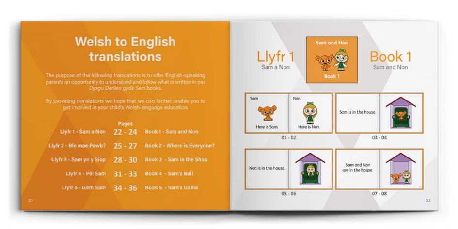 Dysgu Darllen gyda Sam - Pack 1
