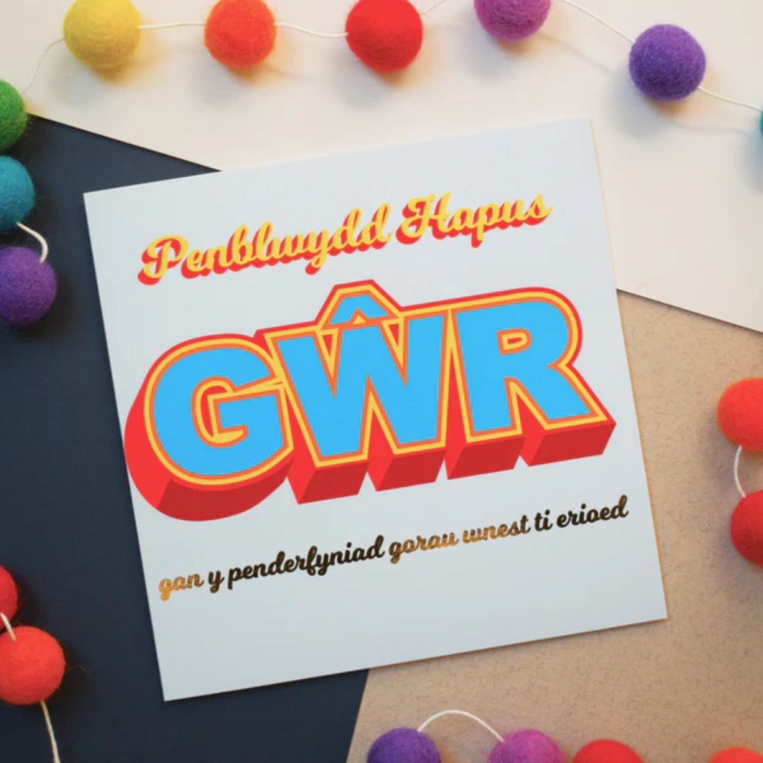 Welsh Birthday card &