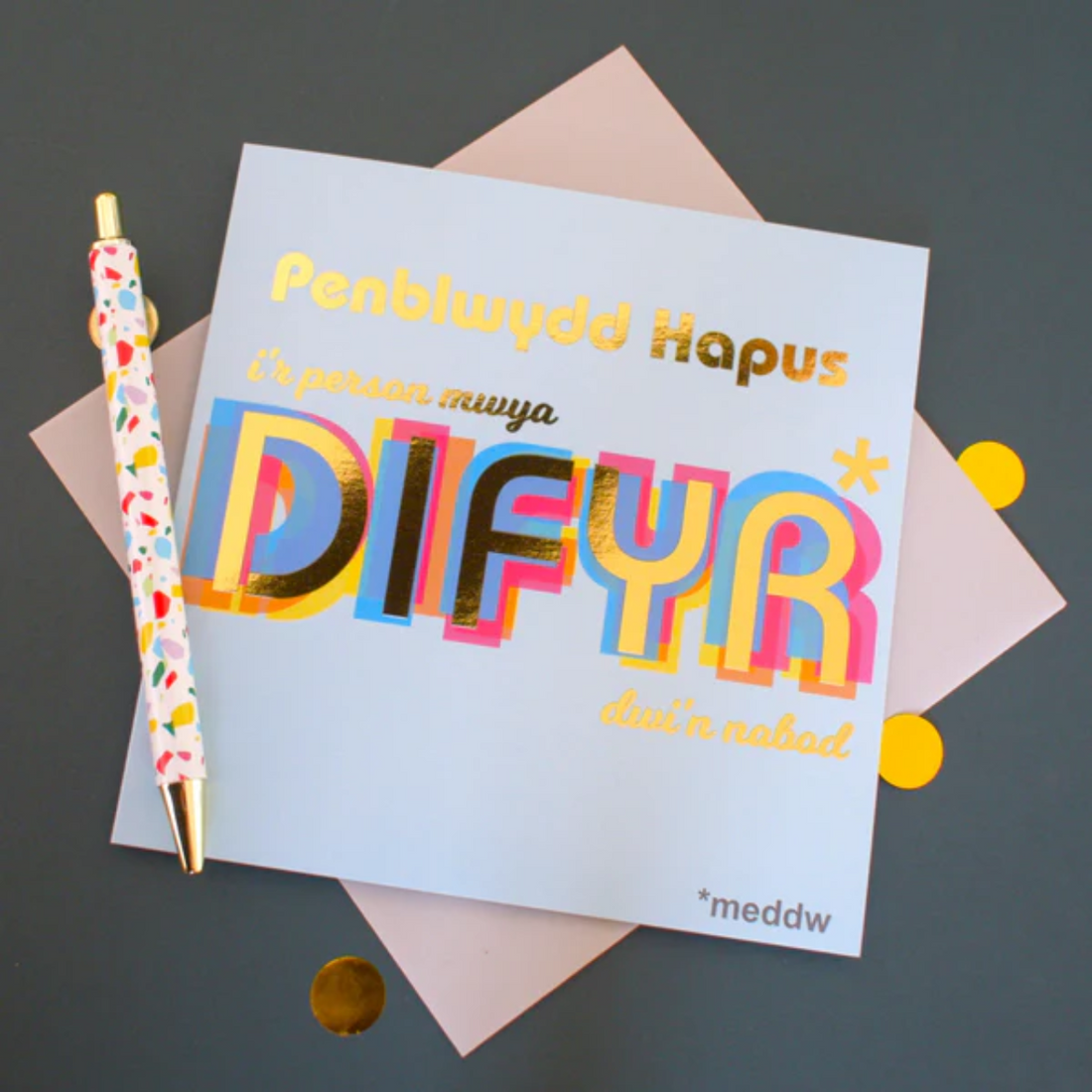 Welsh Birthday card &