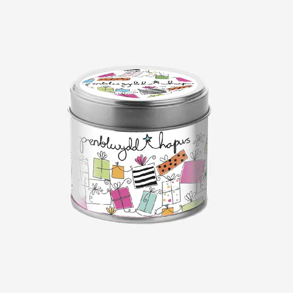 Fragranced Tin Candle - Penblwydd Hapus / Happy Birthday