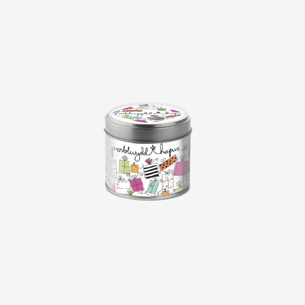 Fragranced Tin Candle - Penblwydd Hapus / Happy Birthday