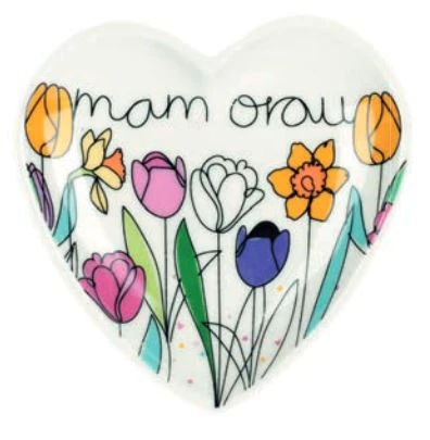 Welsh heart trinket dish &
