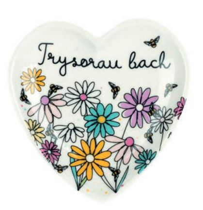 Welsh heart trinket dish &
