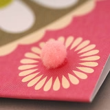 Welsh 70th Birthday Card - Flower Power - Pompoms