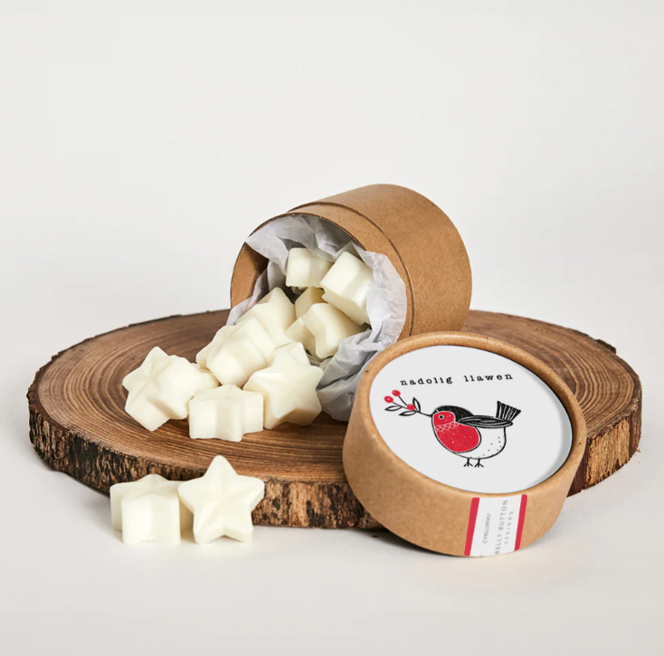 Welsh Christmas Wax Melts - Nadolig Llawen - Robin