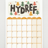 2026 Welsh Language Calendar - 'Calendr Cymraeg'