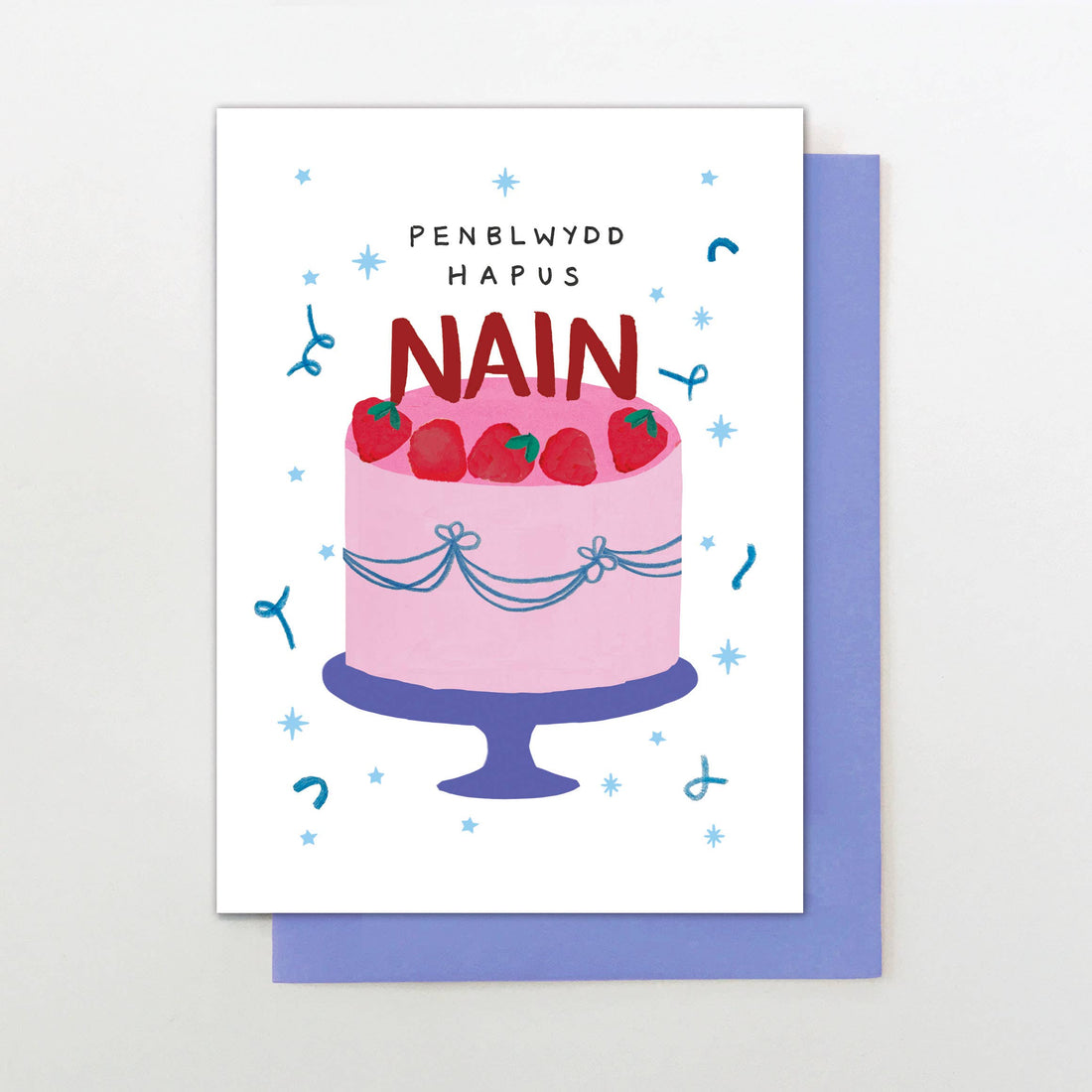 Welsh Birthday card for Nain "Penblwydd Hapus Nain"