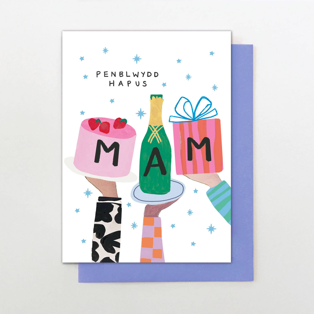 Welsh Birthday card for Mum "Penblwydd Hapus Mam" gifts