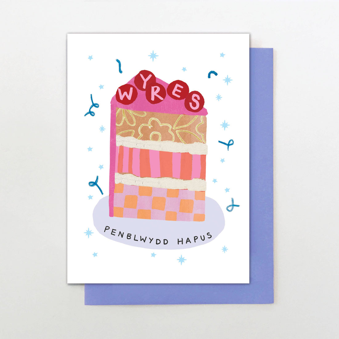 Welsh Birthday card for Grand-daughter "Penblwydd Hapus Wyres"