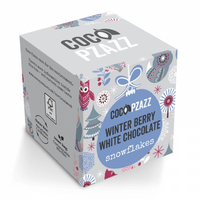 Welsh Winter Berry White Chocolate Snowflakes 80g