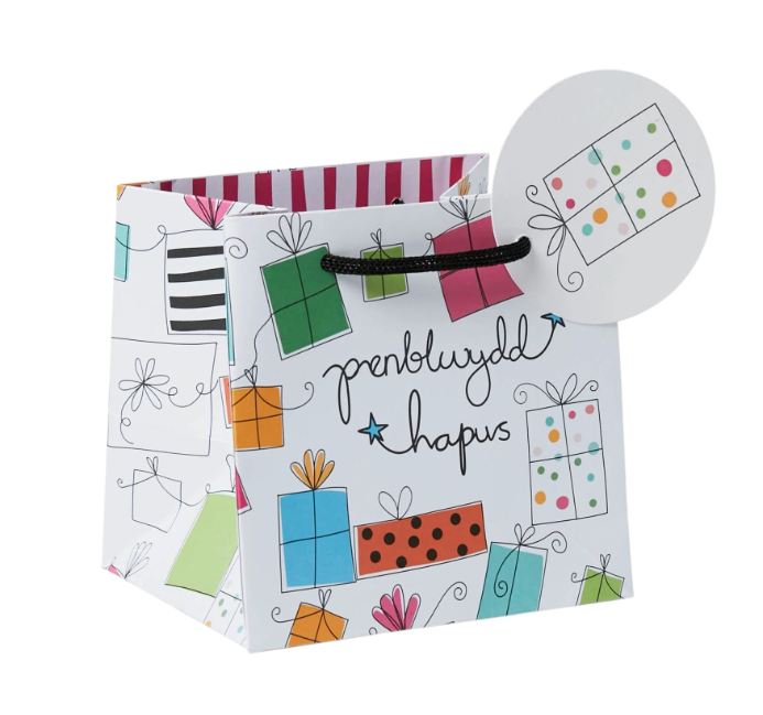 Welsh Gift Bag - Penblwydd Hapus - Presents