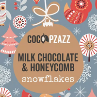 Welsh Milk Chocolate & Honeycomb Snowflakes 80g