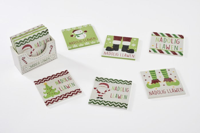 Nadolig Llawen Christmas coaster