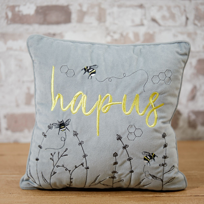 Grey 'Hapus' Bee Cushion