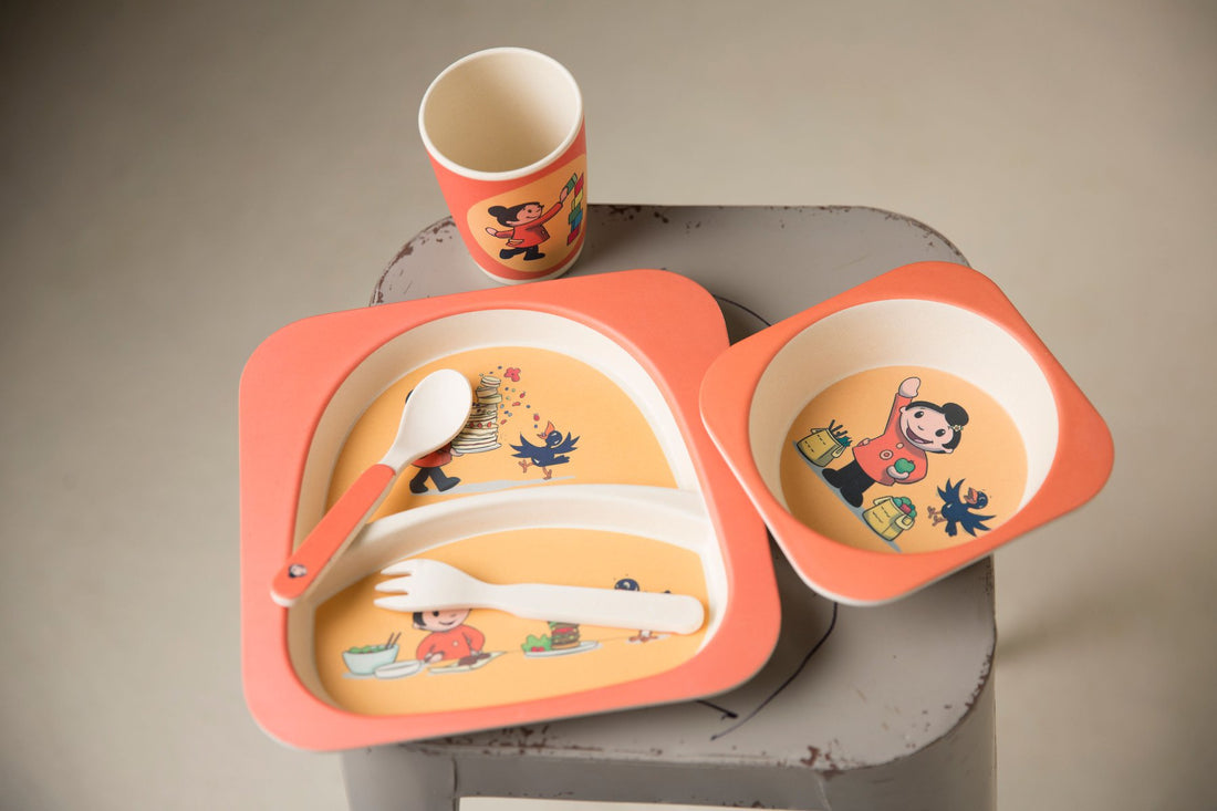 Sali Mali Plate, Bowl, Cup & Cutlery Set