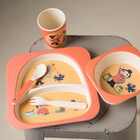 Sali Mali Plate, Bowl, Cup & Cutlery Set