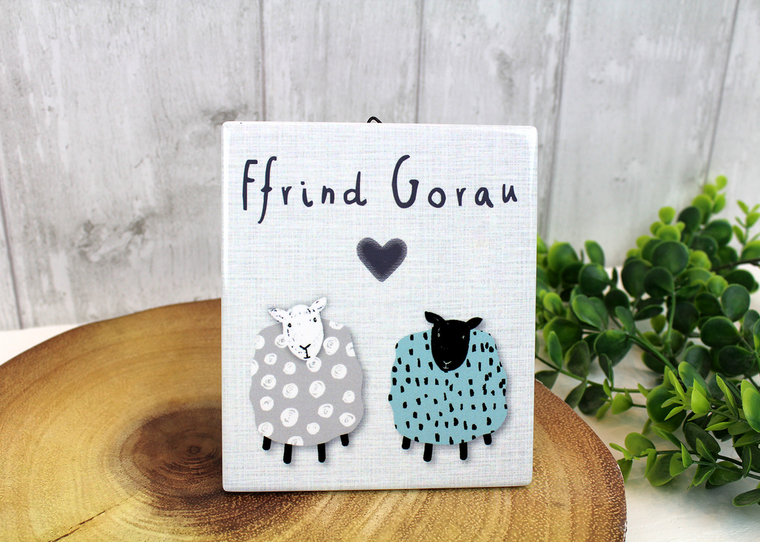 Ceramic easel decoration - &